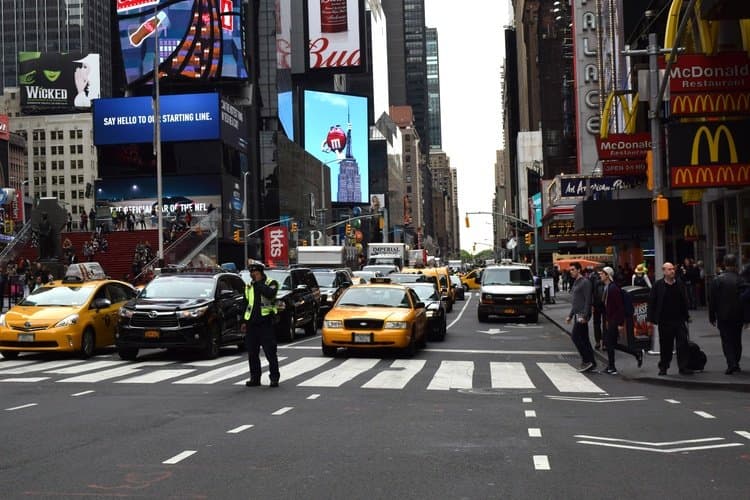 Image: Виньетка по Нью-Йорку оправдала себя: движение транспорта снизилось